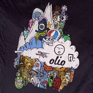 RARE Vincent Gordon xOlio tee XL psychedelic trippy art streetwear Grateful Dead